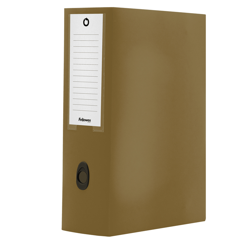 Scatola progetto plus HOLOS dorso 10cm in PP marrone 25x35x10cm Fellowes