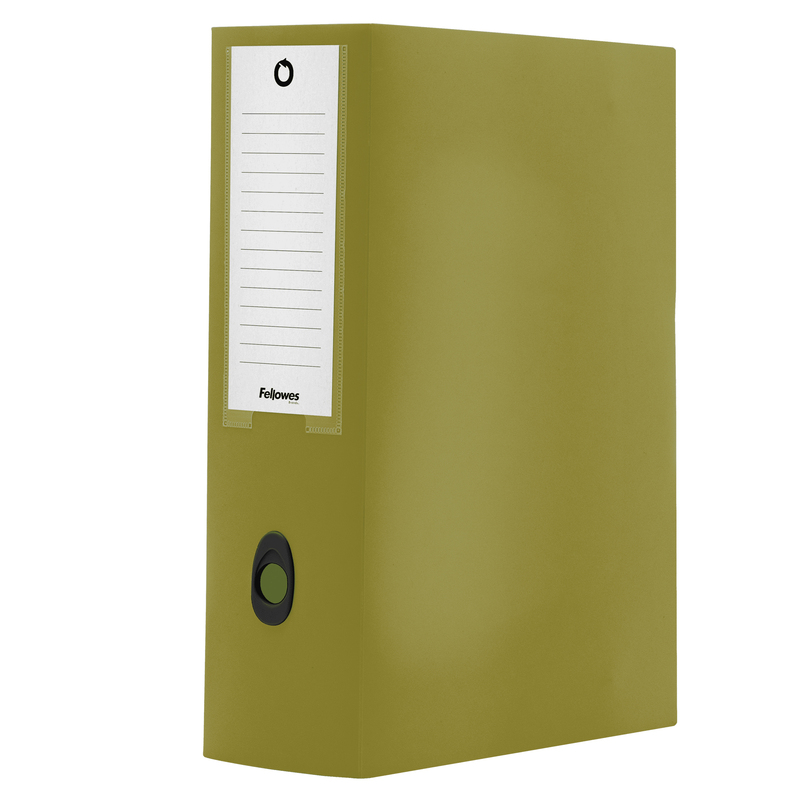 Scatola progetto plus HOLOS dorso 10cm in PP verde 25x35x10cm Fellowes