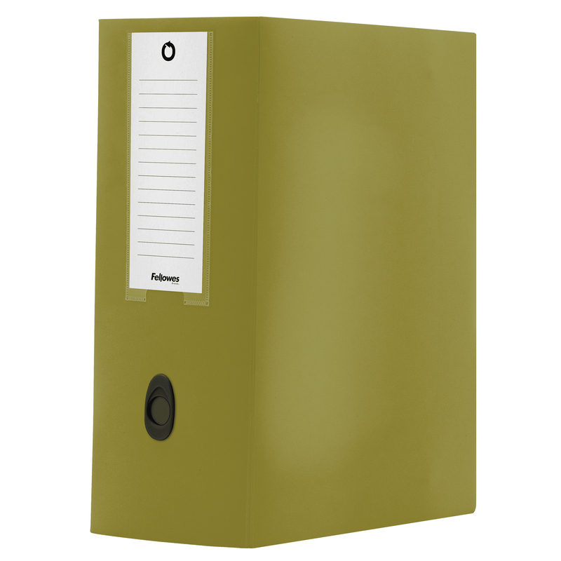 Scatola progetto plus HOLOS dorso 15cm in PP verde 25x35x15cm Fellowes