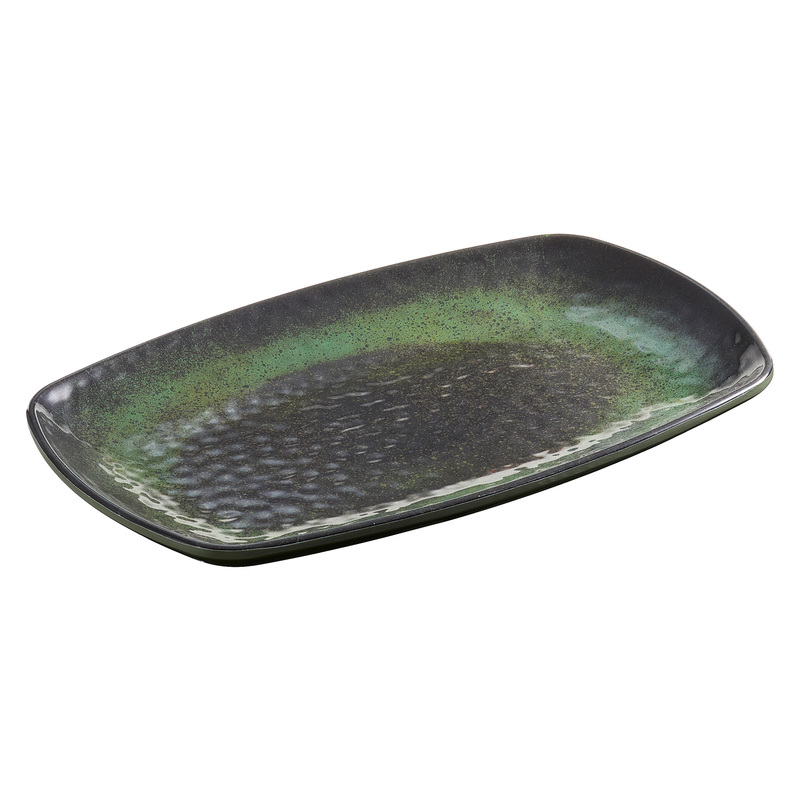 Piatto rettangolare Linea Amazzonia 23,5x15x2,5cm melamina Leone