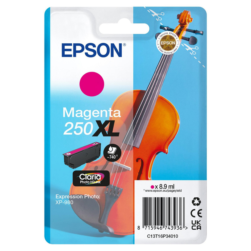 Epson Cartuccia Magenta_250XL Claria Photo _8,9 ml