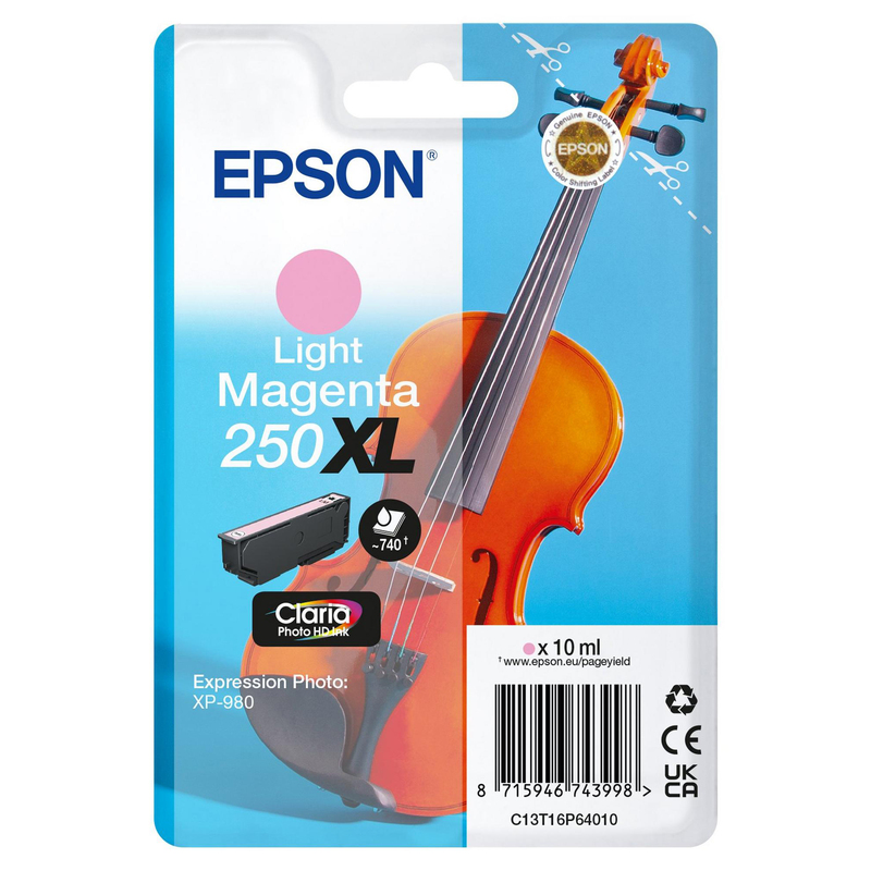 Epson Cartuccia Magenta Light_250XL Claria Photo 10 ml