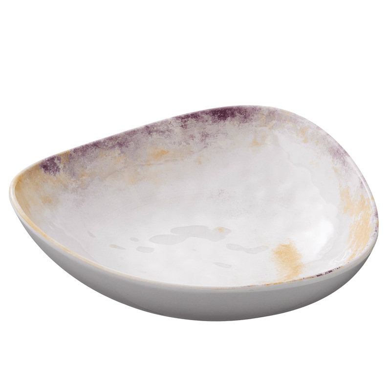 Ciotola triangolare Linea Galassia 23,5x6cm melamina Leone