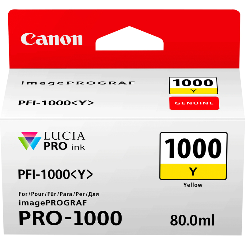 CARTUCCIA GIALLO PER CANON PFI-1000