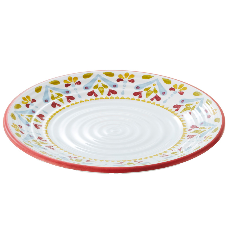 Piatto piano Linea CorfU' D26,5x2cm melamina Leone