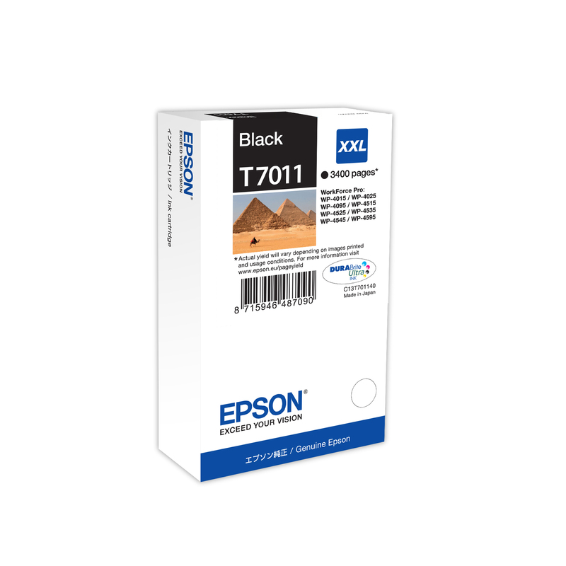 TANICA INCHIOSTRO A PIGMENTI NERO EPSON DURABRITE ULTRA, XXL