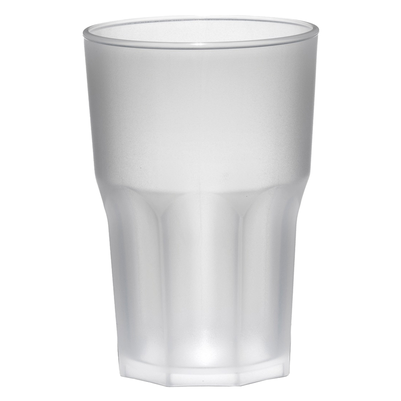 Conf. 5 Bicchieri Granity 400ml in PP satinato Leone