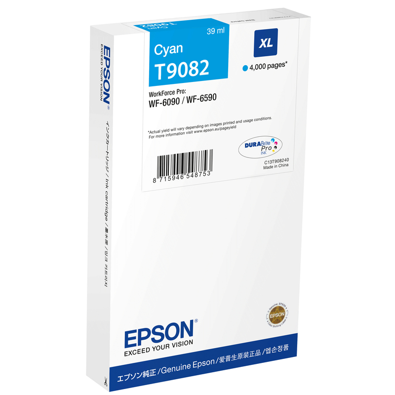TANICA INCHIOSTRO A PIGMENTI CIANO EPSON DURABRITE ULTRA XL