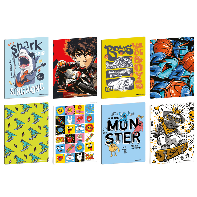 Maxiquaderno A4 20fg+1 80gr 1 rigo c/margine Kid Boy Blasetti