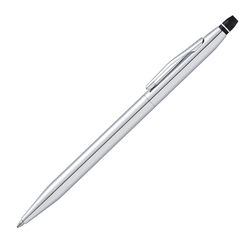 Penna sfera Click punta M fusto cromo Cross