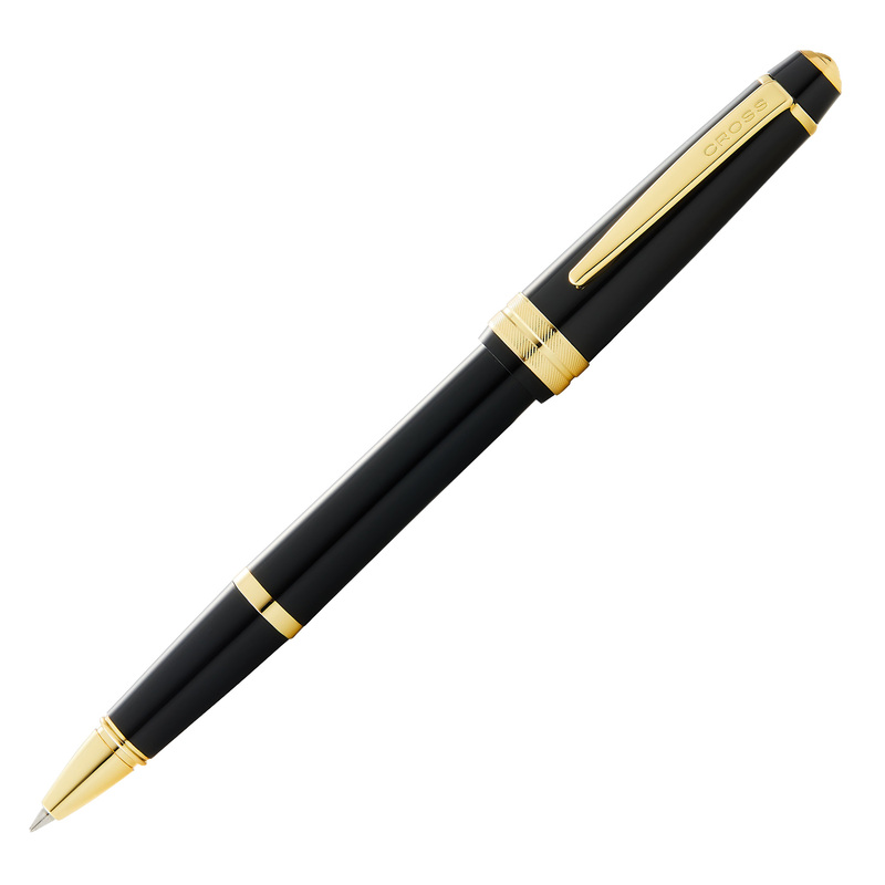 Penna roller Bailey Light punta F fusto nero/oro Cross (delist)