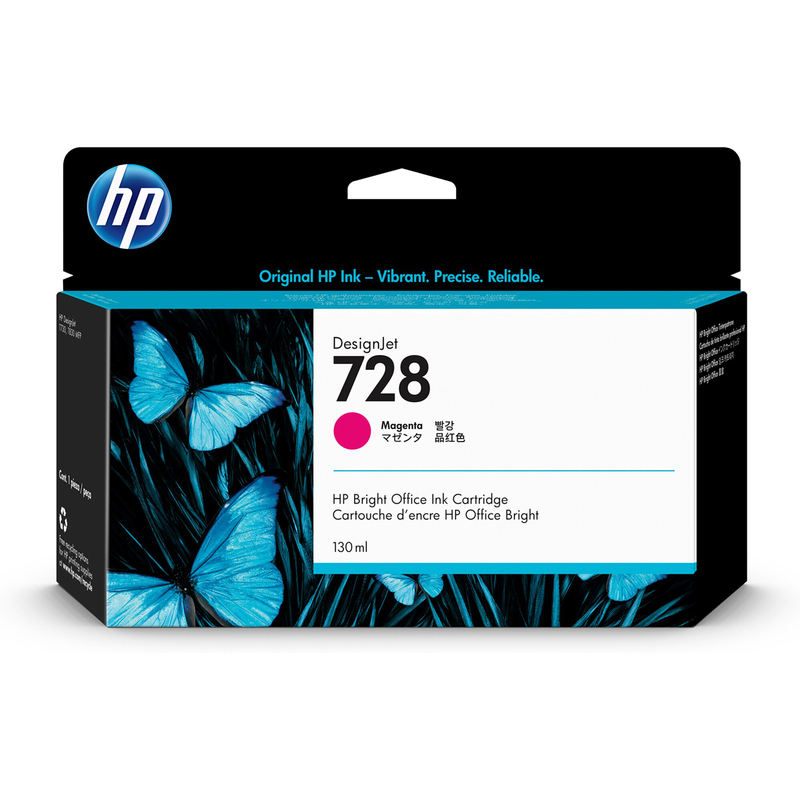 CARTUCCIA GETTO D'INCHIOSTRO HP 728 MAGENTA 130ML