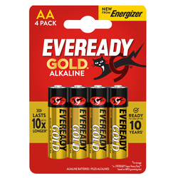 BLISTER 4 PILE STILO ALKALINE AA 1,5V ENERGIZER