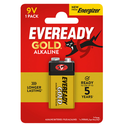 BLISTER PILA TRANSISTOR 9V ALKALINE ENERGIZER