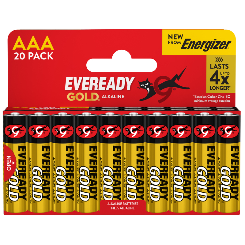BLISTER 20 PILE MINISTILO ALKALINE AAA 1,5V ENERGIZER