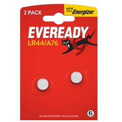 2 MICROPILE A PASTIGLIA LR44 ALCALINA 1,5V ENERGIZER