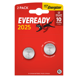 BLISTER 2 MICROPILE A PASTIGLIA CR2025 LITIO 3V ENERGIZER
