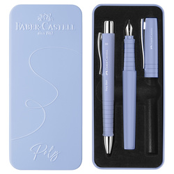 Set stilo B Poly Pen + sfera 0,7mm Poly Ball fusto pale iris Faber Castell