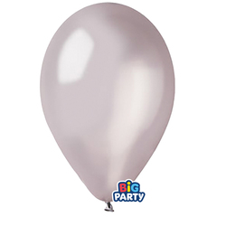 Busta 12 palloncini in lattice D26cm Metal Argento Big Party
