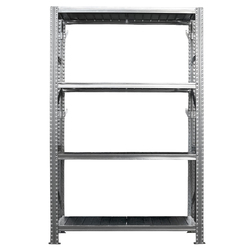 Scaffale industriale 4 ripiani in acciaio 120x50m H200cm Tecnotelai