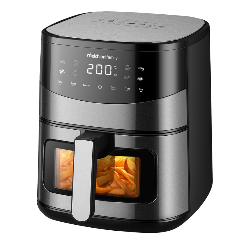 Friggitrice ad aria con doppia resistenza Arianna 6,5Lt 2000W Melchioni