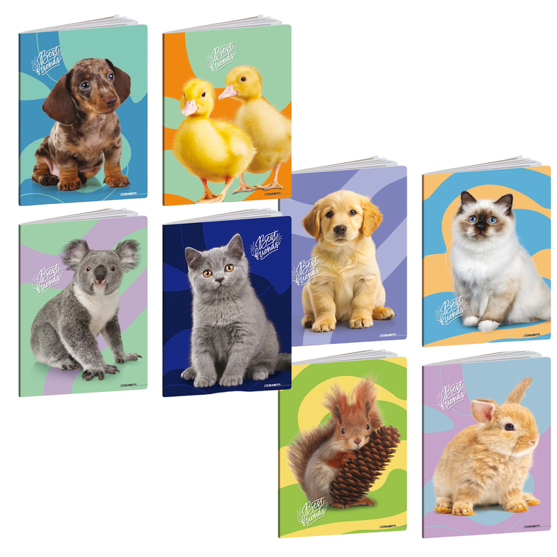 Maxiquaderno A4 20fg+1 80gr 4mm Best Friends Blasetti