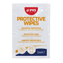 Conf 10 salviette impregnate di repellente anti zanzara in bustine da 3ml cad PV