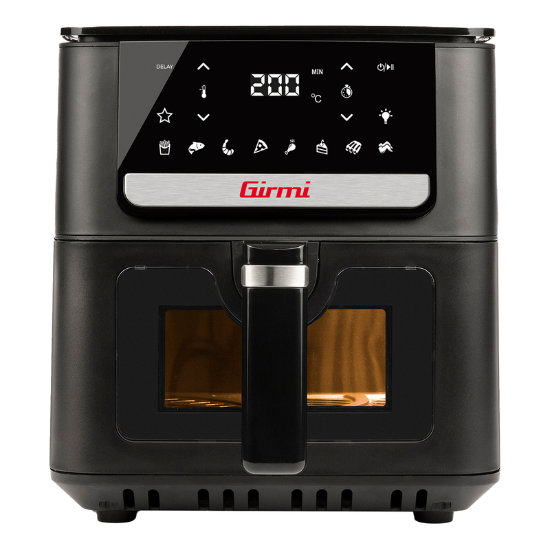 Friggitrice ad aria a due altezze 6,5L 28,5x30,5x38cm nero Girmi