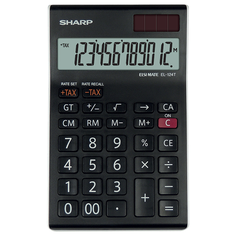 Sharp Calcolatrice da Tavolo EL-124T 12 cifre