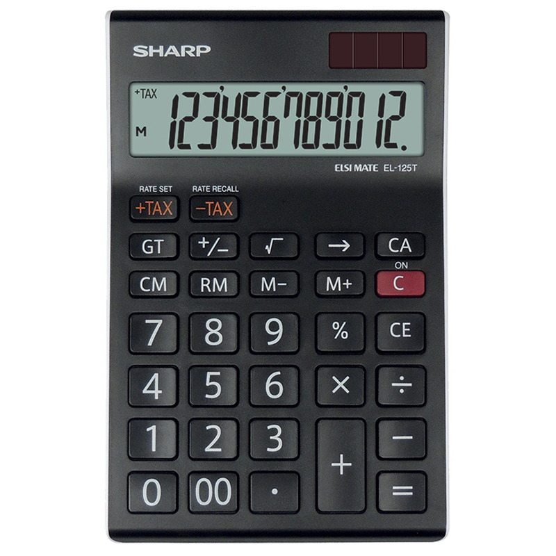Sharp Calcolatrice da Tavolo EL-125T 12 cifre