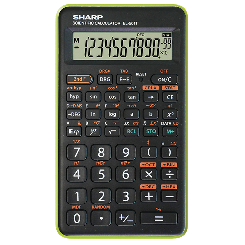 CALCOLATRICE SCIENTIFICA EL 501TB SHARP VERDE