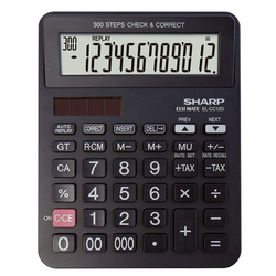 Sharp Calcolatrice da Tavolo EL-CC12D 12 cifre