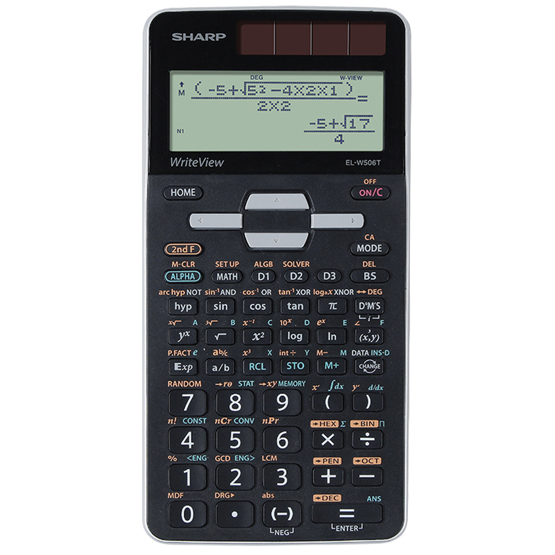 Sharp Calcolatrice Scientifica EL-W506T-Argento