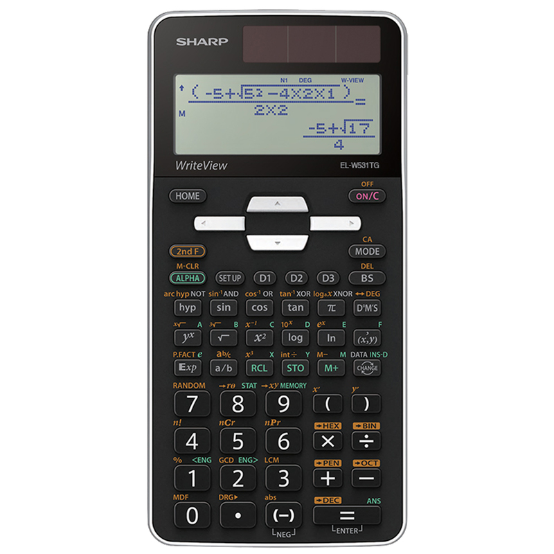 Sharp Calcolatrice Scientifica EL-W531TG-Bianco