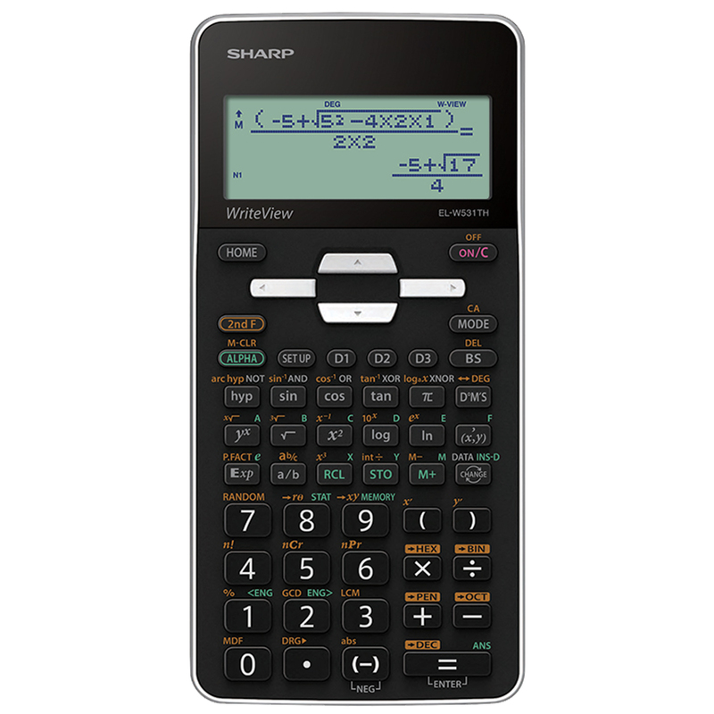 Sharp Calcolatrice Scientifica EL-W531TH-Bianco