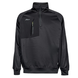 Felpa mezza zip Leeds tg M nero U-Power