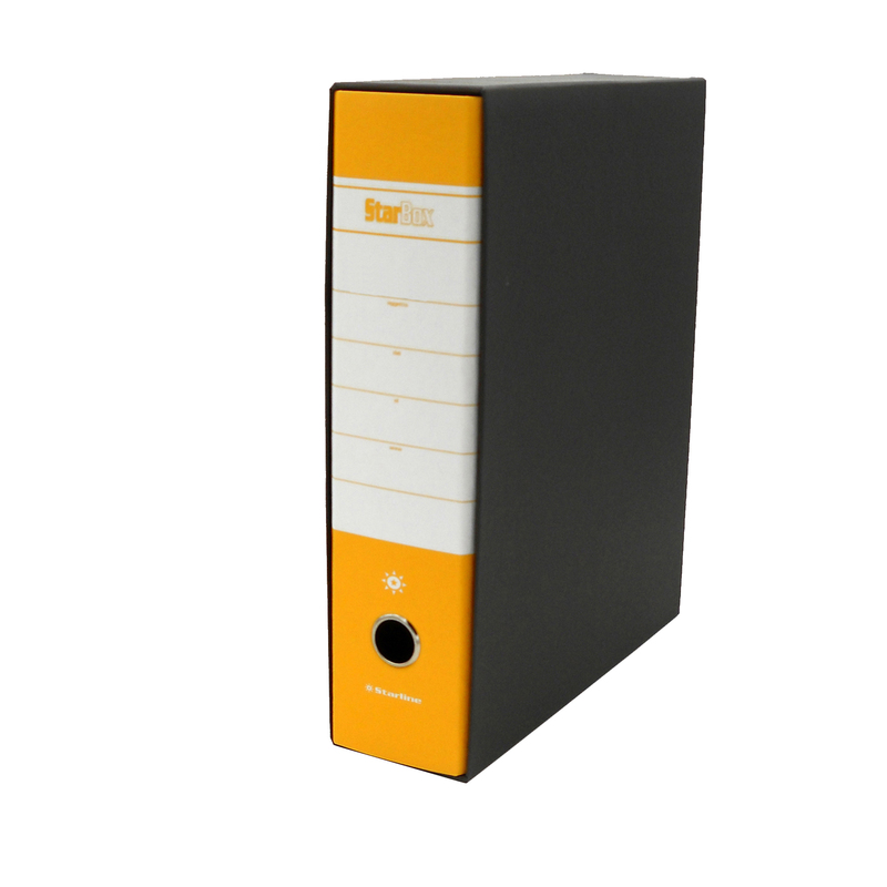 Registratore STARBOX f.to protocollo dorso 8cm giallo STARLINE/sfuso
