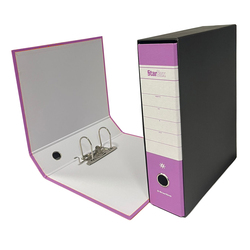 Registratore STARBOX f.to protocollo dorso 8cm lilla STARLINE