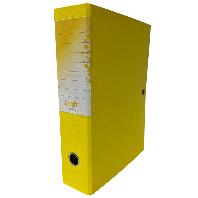 SCATOLA PROGETTO KingPro 6 GIALLO c/portaetichetta STARLINE
