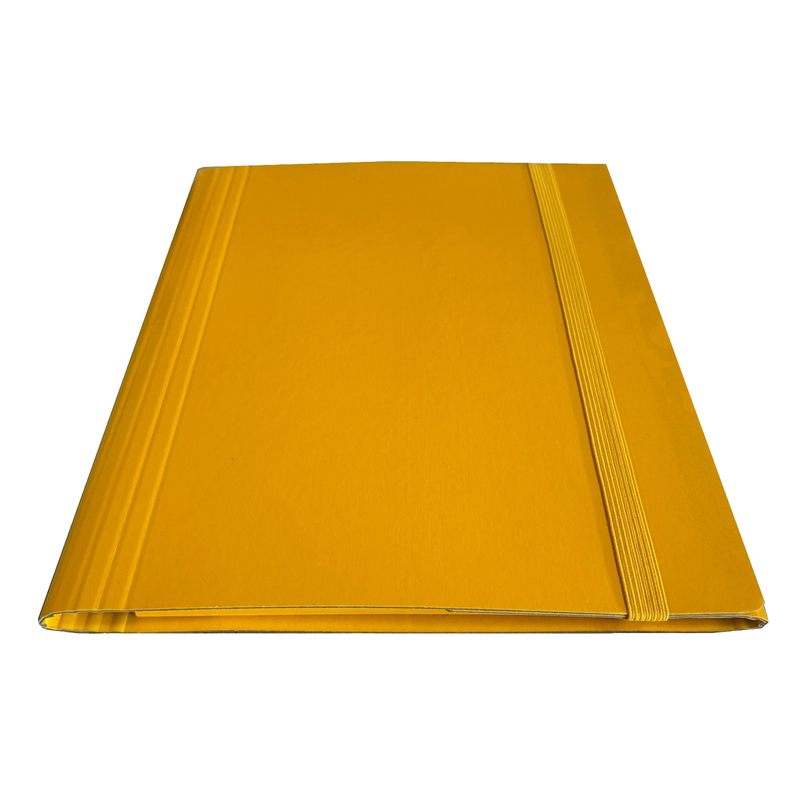 Cartella c/elastico piatto giallo dorso variabile Starline