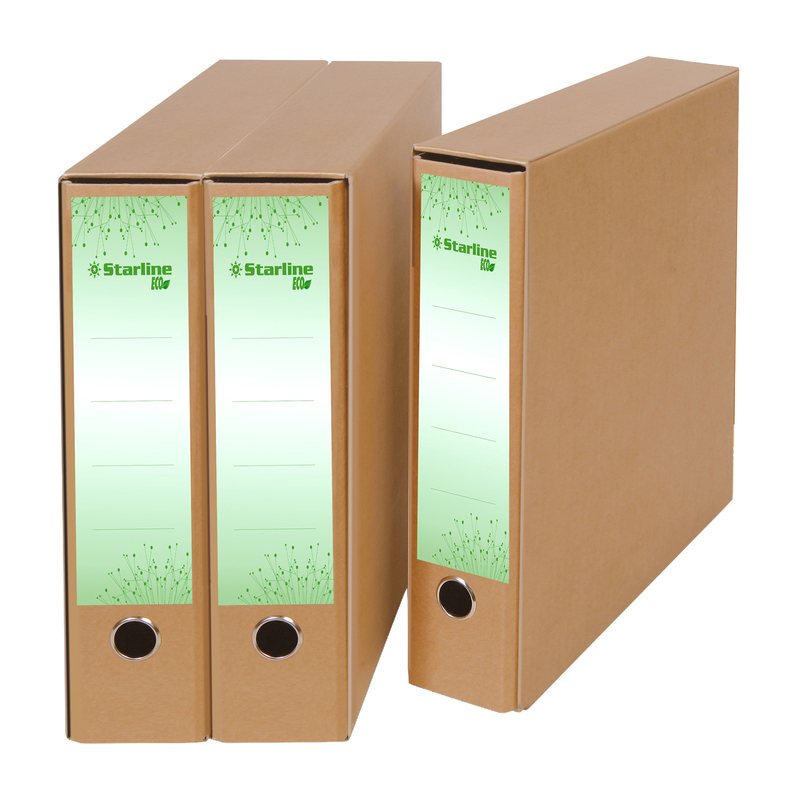 Registratore commerciale/UNI dorso 5cm avana ECO STARLINE