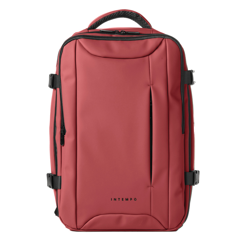 Zaino Cabin Bag Drop2Go gomma antipioggia dim. 25x20x40cm bordeaux InTempo