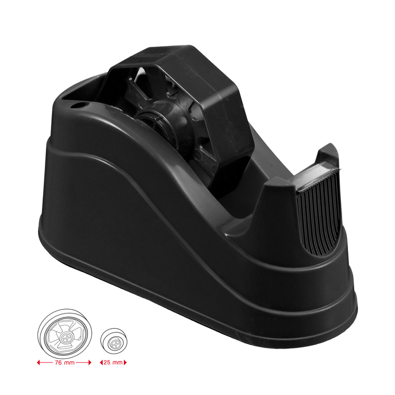 Dispenser da tavolo medium c/portapenne nero per nastri 33/66mt Starline