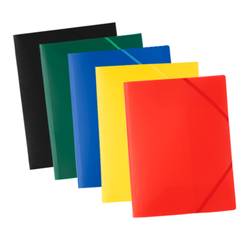 Cartellina 3 lembi con elastico 24x32cm assortito Eco Starline (Delist)