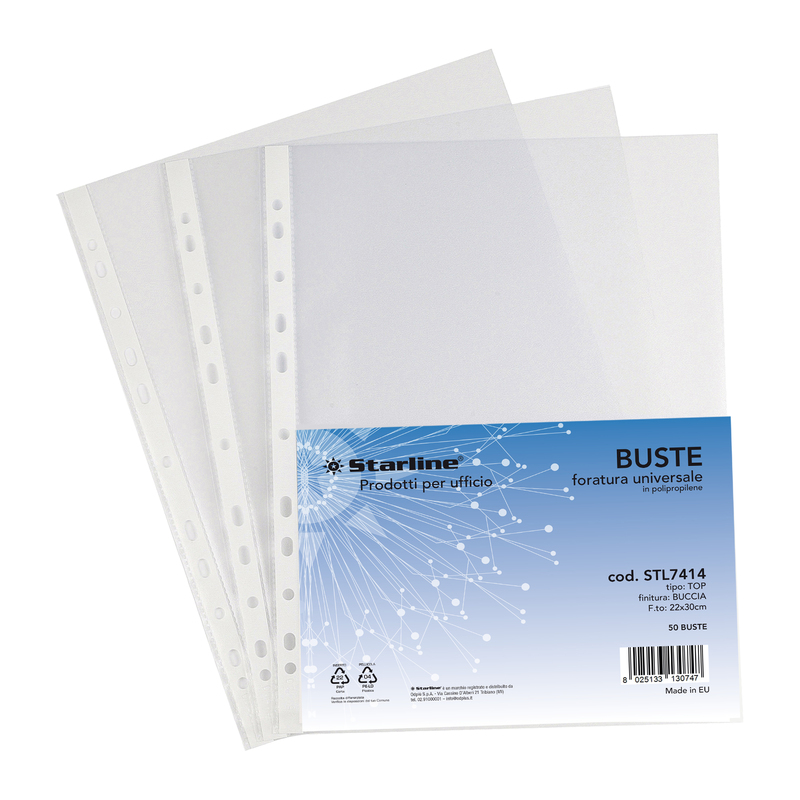 50 Buste forate 22x30cm Buccia Top Starline
