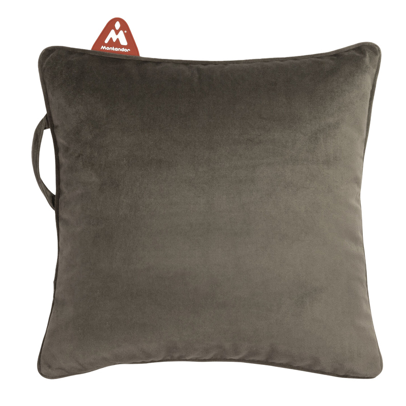 Cuscino Riscaldante Montandor in velluto 45x45cm Marrone