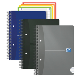 Maxiquaderno Spiralato A5+ 1 rigo c/margine 240pag. 80g colori ass. Office Essen