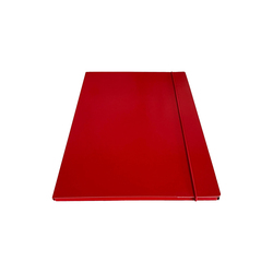 Cartella c/elastico tondo rosso dorso 1cm Starline
