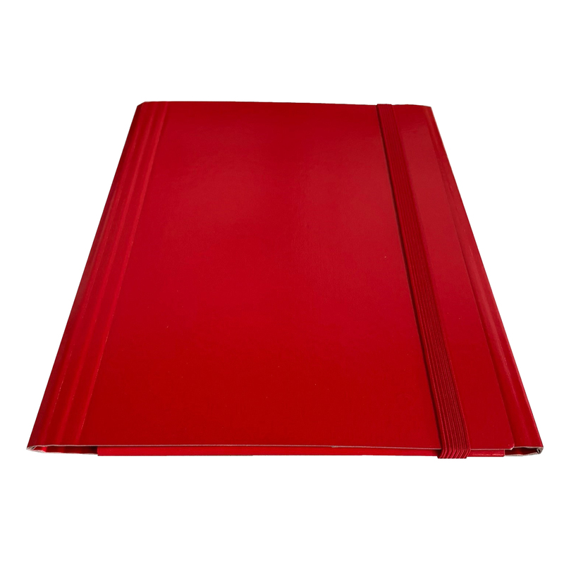 Cartella c/elastico piatto rosso dorso variabile Starline