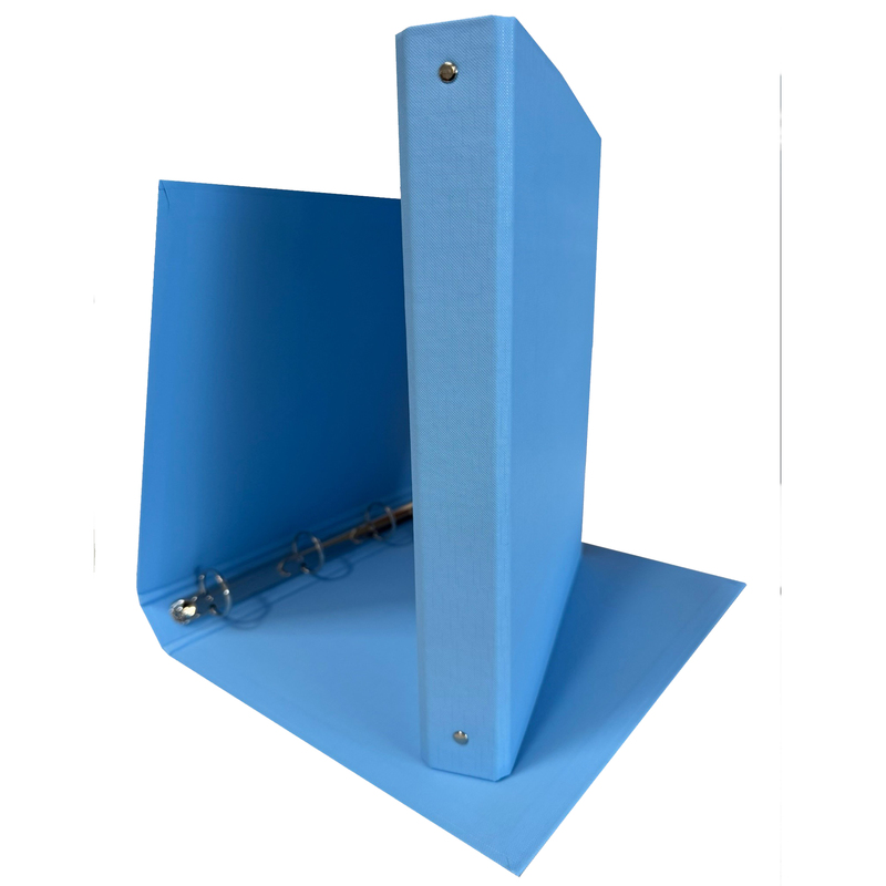 Raccoglitore 4R 30mm 22X30 rivestito in PPL azzurro KingColor STARLINE